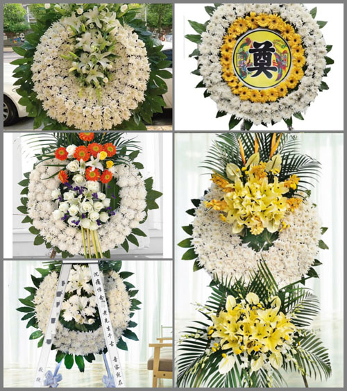 福建福州闽侯县甘蔗街道山前村花圈速递